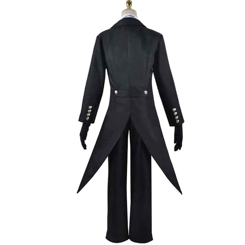 Mens Sebastian Michaelis Costume Sebastian Cosplay Outfit Halloween Dress Up Full Set