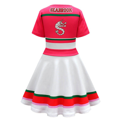 Costume de pom-pom girl Addison des Zombies pour enfants, robe de cosplay pour filles de 2 à 10 ans