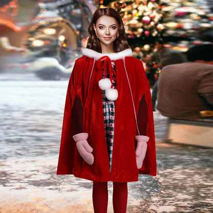 Costume de Cindy Lou Who pour Filles et Adultes Robe de Noël complète Tenue de Cosplay de Cindy