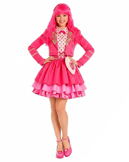 Pink Wicked Wonderland Costume Movie 5  Princess Pink Cosplay Jacket Shirt Skirt and Bag 4pcs Full Set