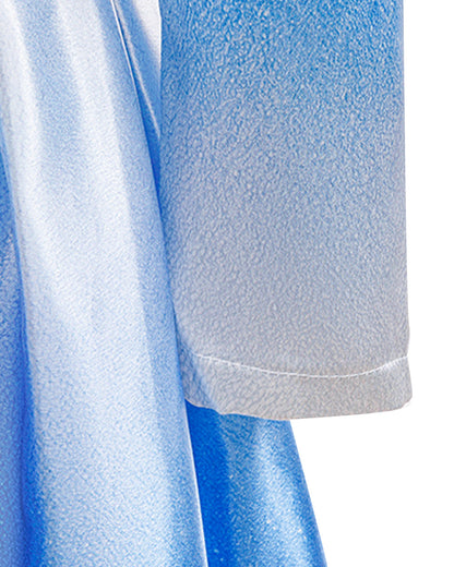 Kids Chloe Costume Movie 5 Blue Princess Jacket Dress and Leggings for Halloween Carnival
