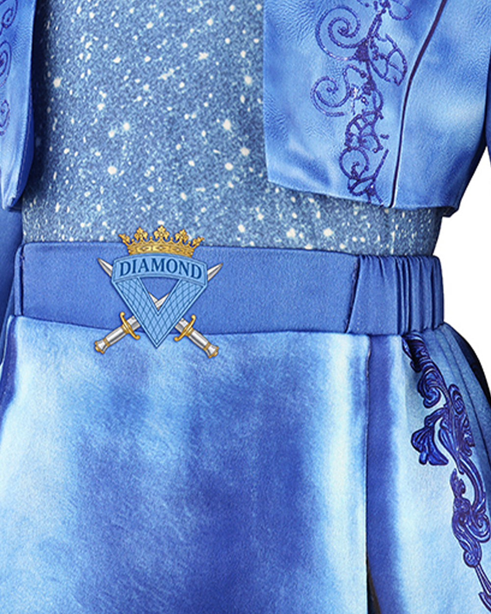 Girls Princess Chloe Costume Movie 5 Blue Jacket Dress and Leggings Suit for Dress Up Party