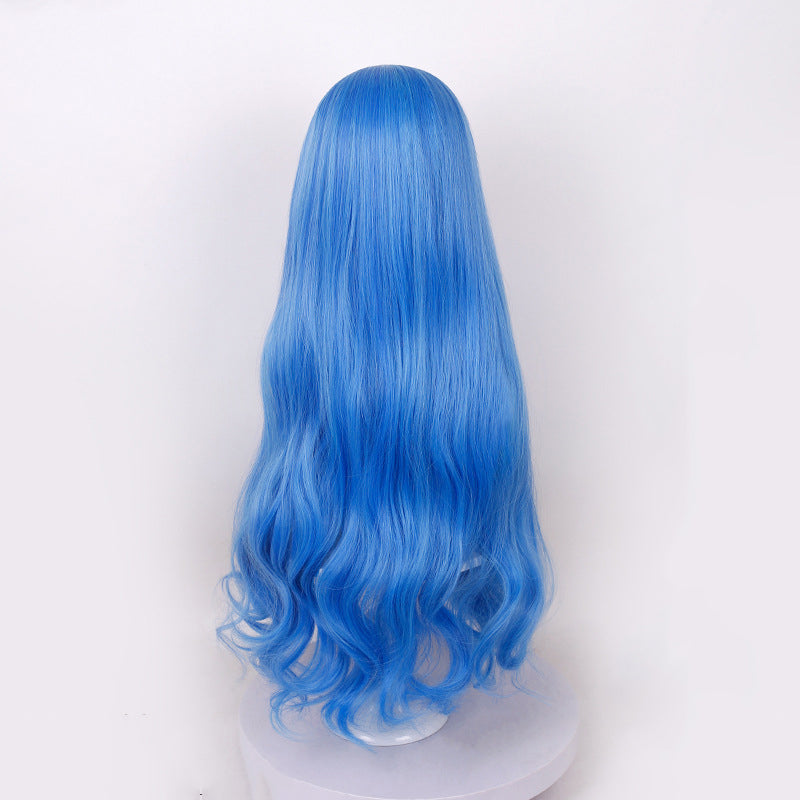 Chloe Descendants Wicked Wonderland Costume Blue Gradient Halloween Cosplay Outfit for Kids and Adult