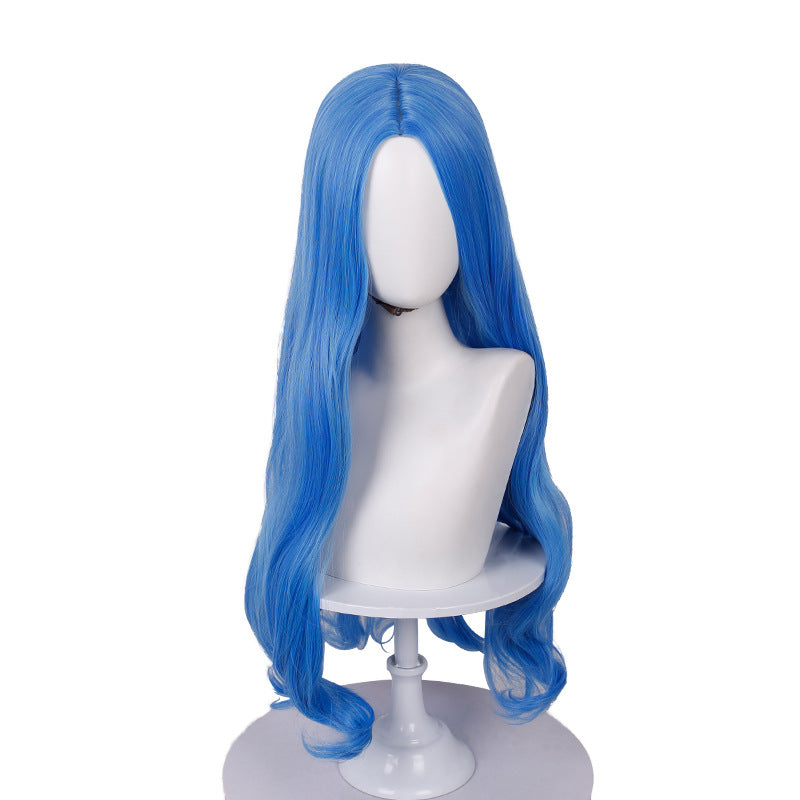 Chloe Descendants Wicked Wonderland Costume Blue Gradient Halloween Cosplay Outfit for Kids and Adult