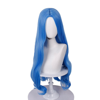Chloe Descendants Wicked Wonderland Costume Blue Gradient Halloween Cosplay Outfit for Kids and Adult
