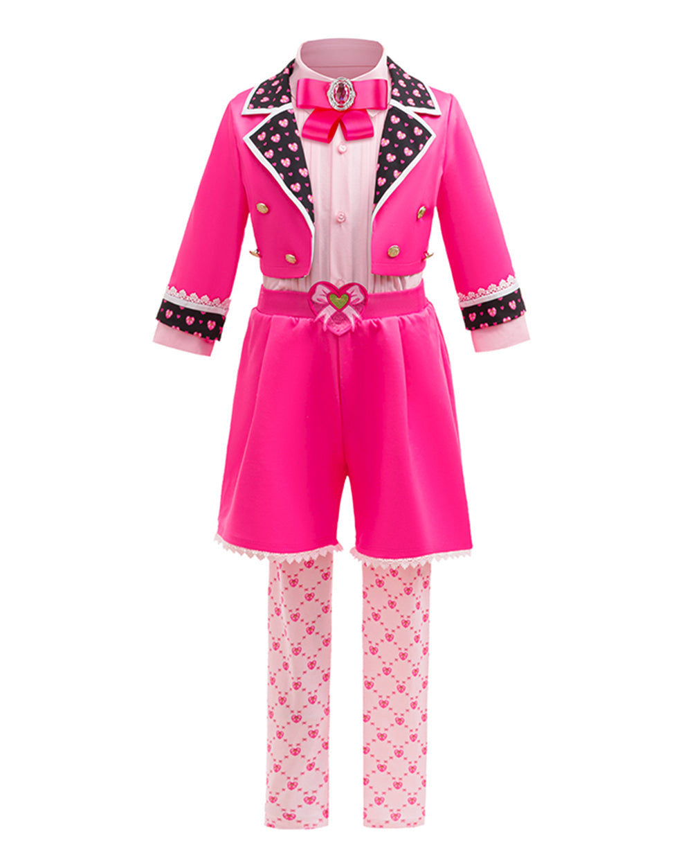 Girls Princess Bridget Costume Movie 5 Pink Outfit with Wig for Halloween Cosplay Party