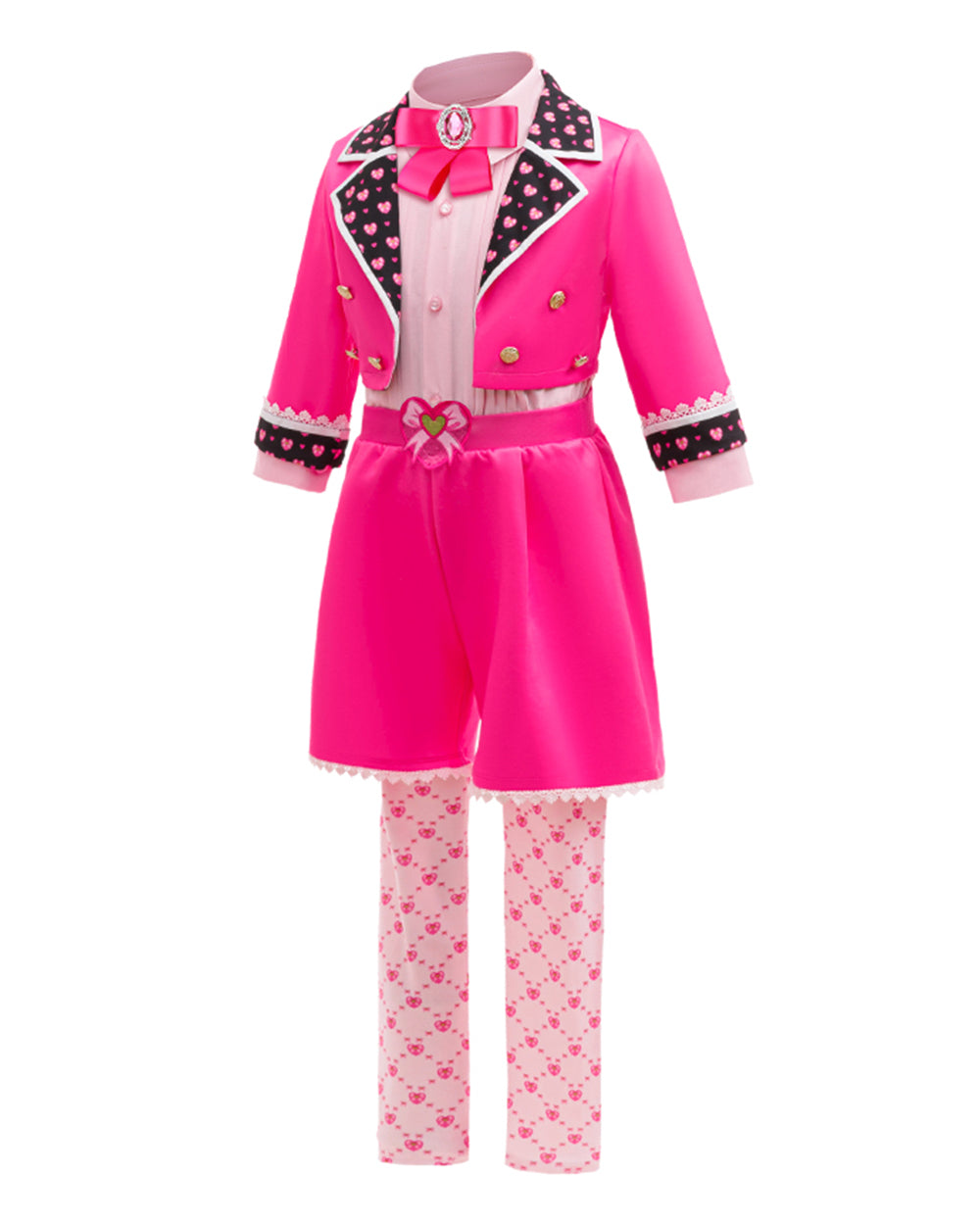 Girls Princess Bridget Costume Movie 5 Pink Outfit with Wig for Halloween Cosplay Party