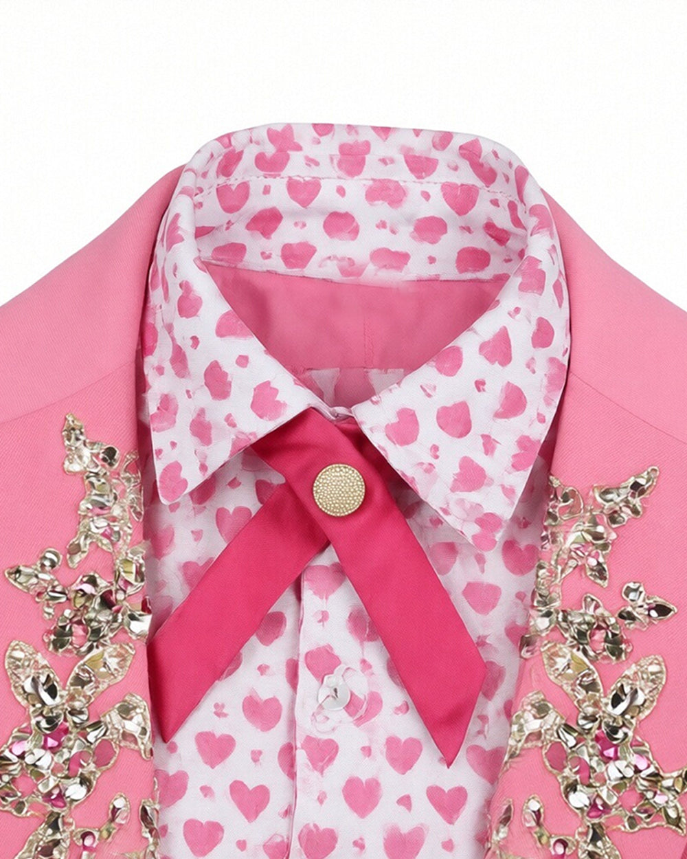 Pink Princess Dress Movie 5 Blazer Shirt Skirt Outfits Set with Bag for Girls Women Cosplay