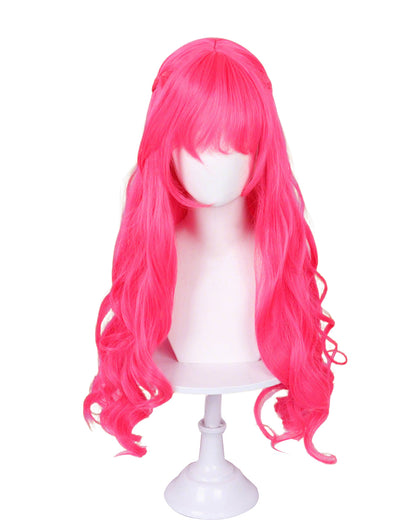 Toddler Girls Pink Princess Dress and Crossbag 2pcs Suit for Cosplay Events