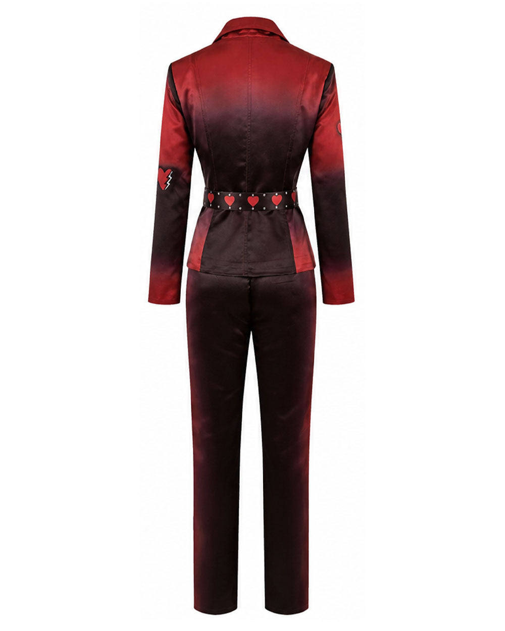 Princess Red Costume Movie 5 Heart Kingdom Red Jacket and Pants Outfit for Girls Women Cosplay Events