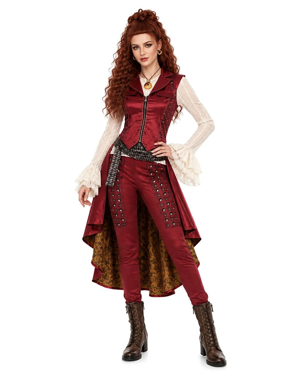 Hazel Hook Costume Wicked Wonderland Captain’s Daughter Pirate Princess Outfit for Kids & Adults
