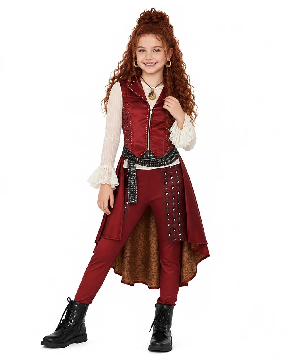 Hazel Hook Costume Wicked Wonderland Captain’s Daughter Pirate Princess Outfit for Kids & Adults