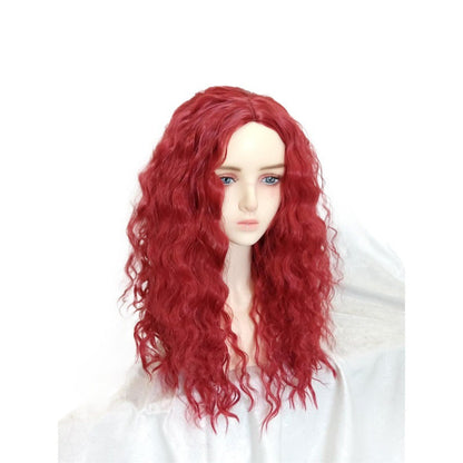 Enfants La Montée de la Combinaison Rouge et des Gants Costume Princesse Rouge et Perruque pour Filles pour le Cosplay