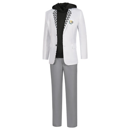 Nagi Seishiro Costume Black Hoodie School Uniform Full Set Nagi Cosplay Outfit with Wig
