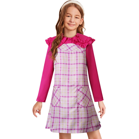 Enid Cosplay Costume Wednesday Addams Enid Sinclair Dress Suit Halloween Party Outfit for Girls Women
