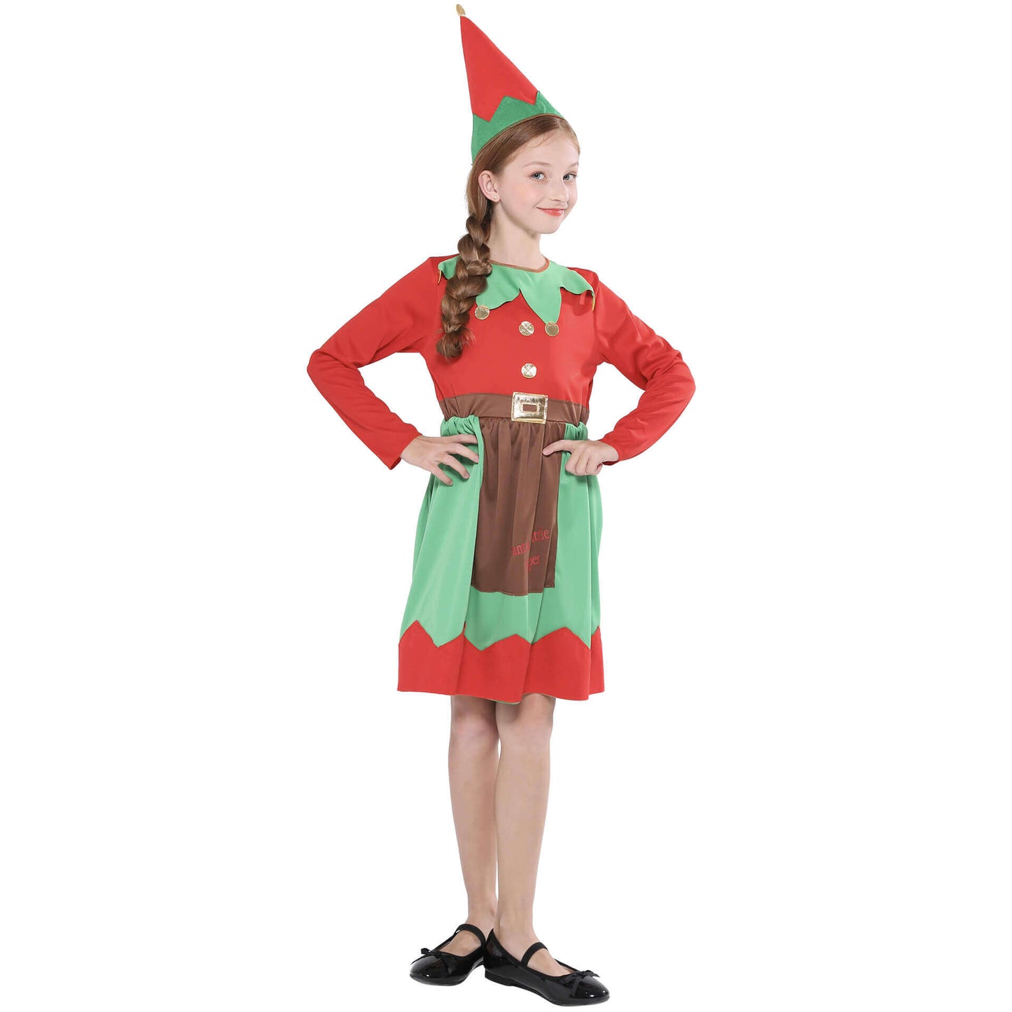 Family Matching Elf Costume Parent-Child Funny Christmas Outfit Santa's Helper Kids Adult Party Costume