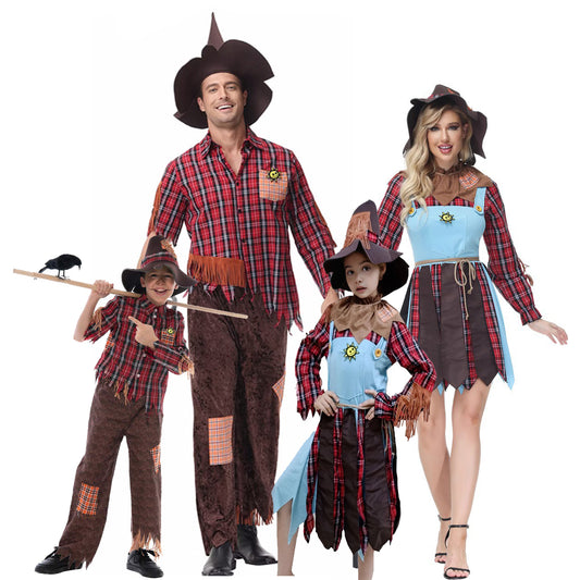 Family Scarecrow Costume Adult and Kids Scarecrow Outfits