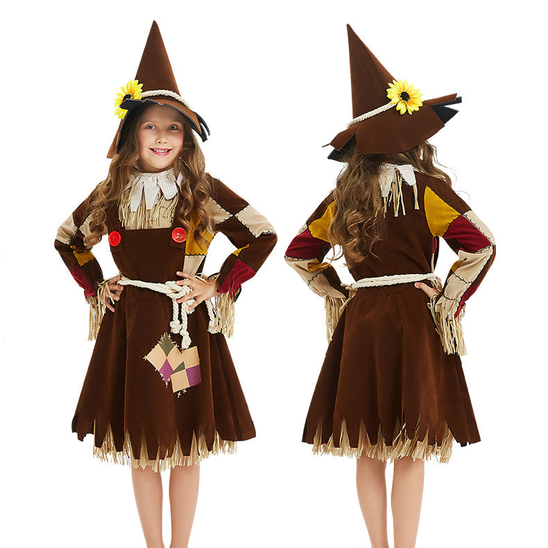Female Scarecrow Costume Girls Women Farm Party Scarecrow Costumes