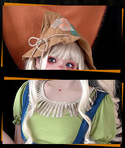 Female Scarecrow Costume Role Play Lady Scarecrow Cosplay Outfit