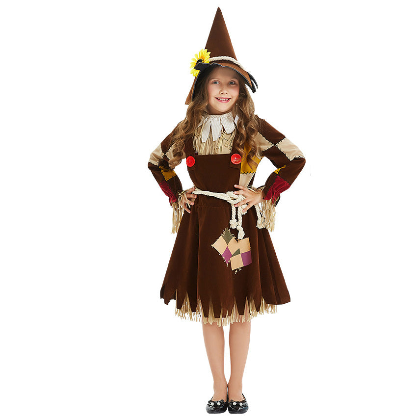 Female Scarecrow Costume Girls Women Farm Party Scarecrow Costumes
