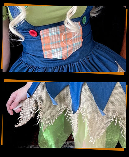 Female Scarecrow Costume Role Play Lady Scarecrow Cosplay Outfit