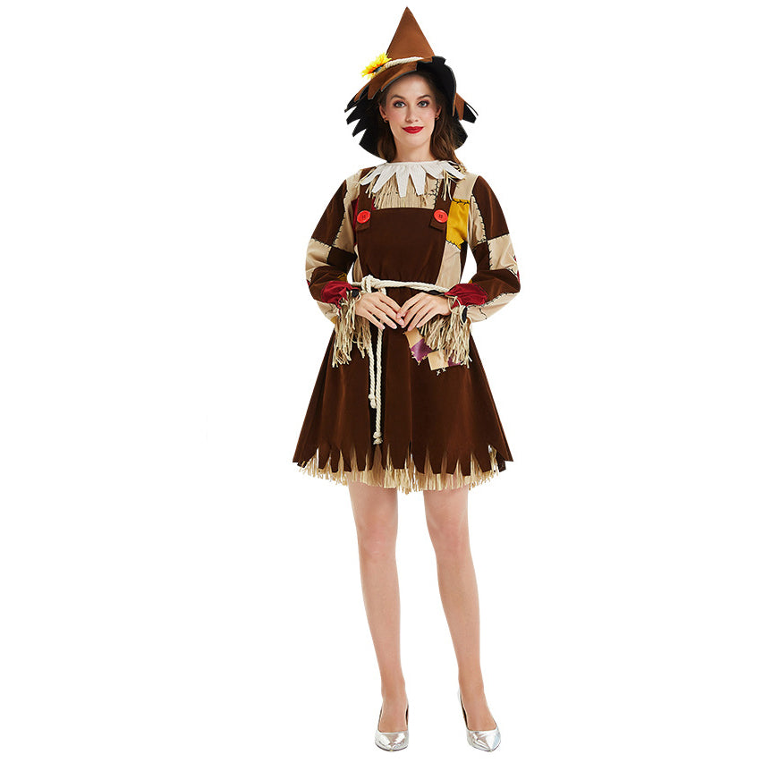 Female Scarecrow Costume Girls Women Farm Party Scarecrow Costumes