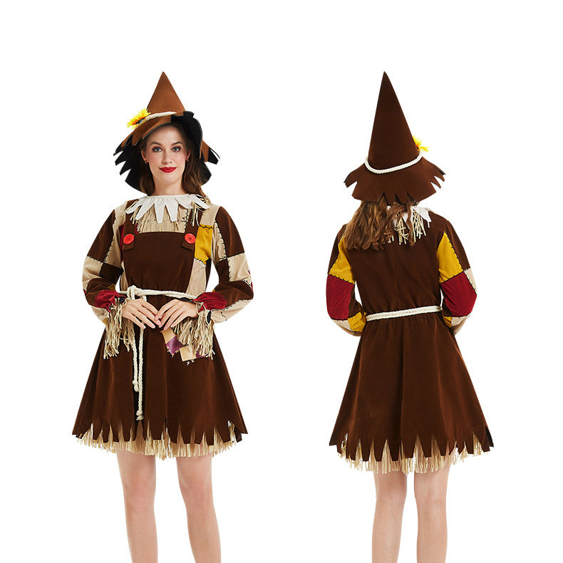 Female Scarecrow Costume Girls Women Farm Party Scarecrow Costumes