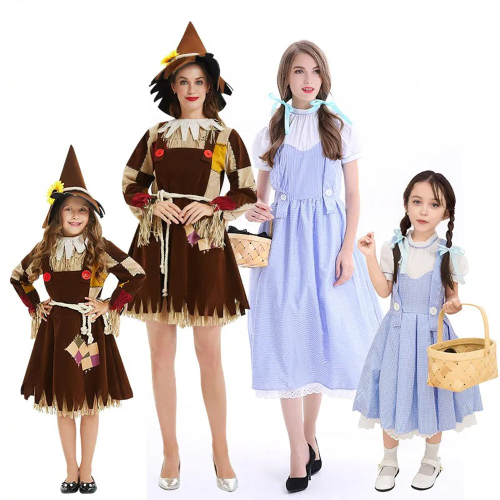 Female Scarecrow Costume Girls Women Farm Party Scarecrow Costumes