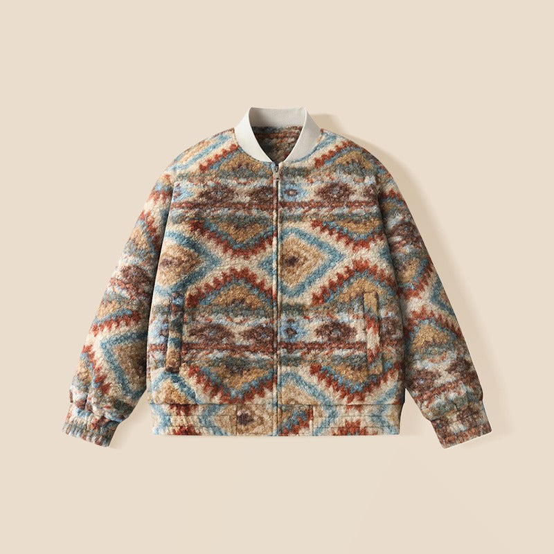 Chaqueta acolchada de sherpa para niño, moderna y cálida