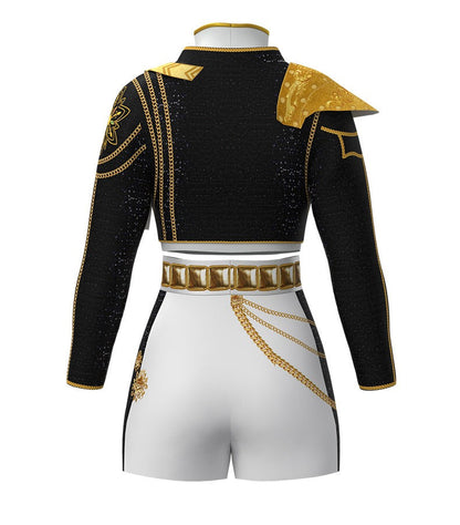 Kpop Rumi Costumes Golden Stage Dance Outfit Halloween Party Dress Up