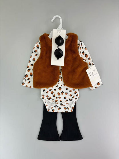 Baby Vest 4-Pack - White Onesie Set for Boys & Girls (3M-12M)
