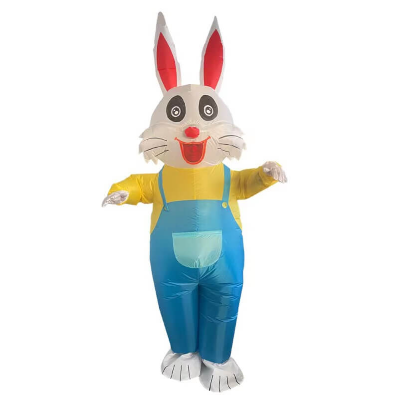 Disfraz hinchable de conejo para adulto, unisex, disfraz inflable de Pascua para cosplay