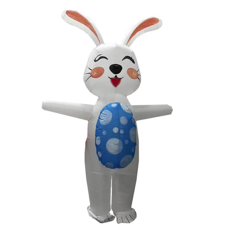 Disfraz hinchable de conejo para adulto, unisex, disfraz inflable de Pascua para cosplay