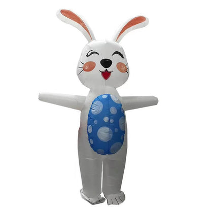 Disfraz hinchable de conejo para adulto, unisex, disfraz inflable de Pascua para cosplay