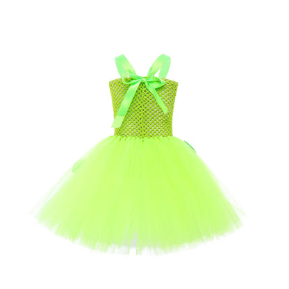 Inside Out Joy Costume Kids Joy Tutu Dress with Hair Band Party Birthday Halloween Costume
