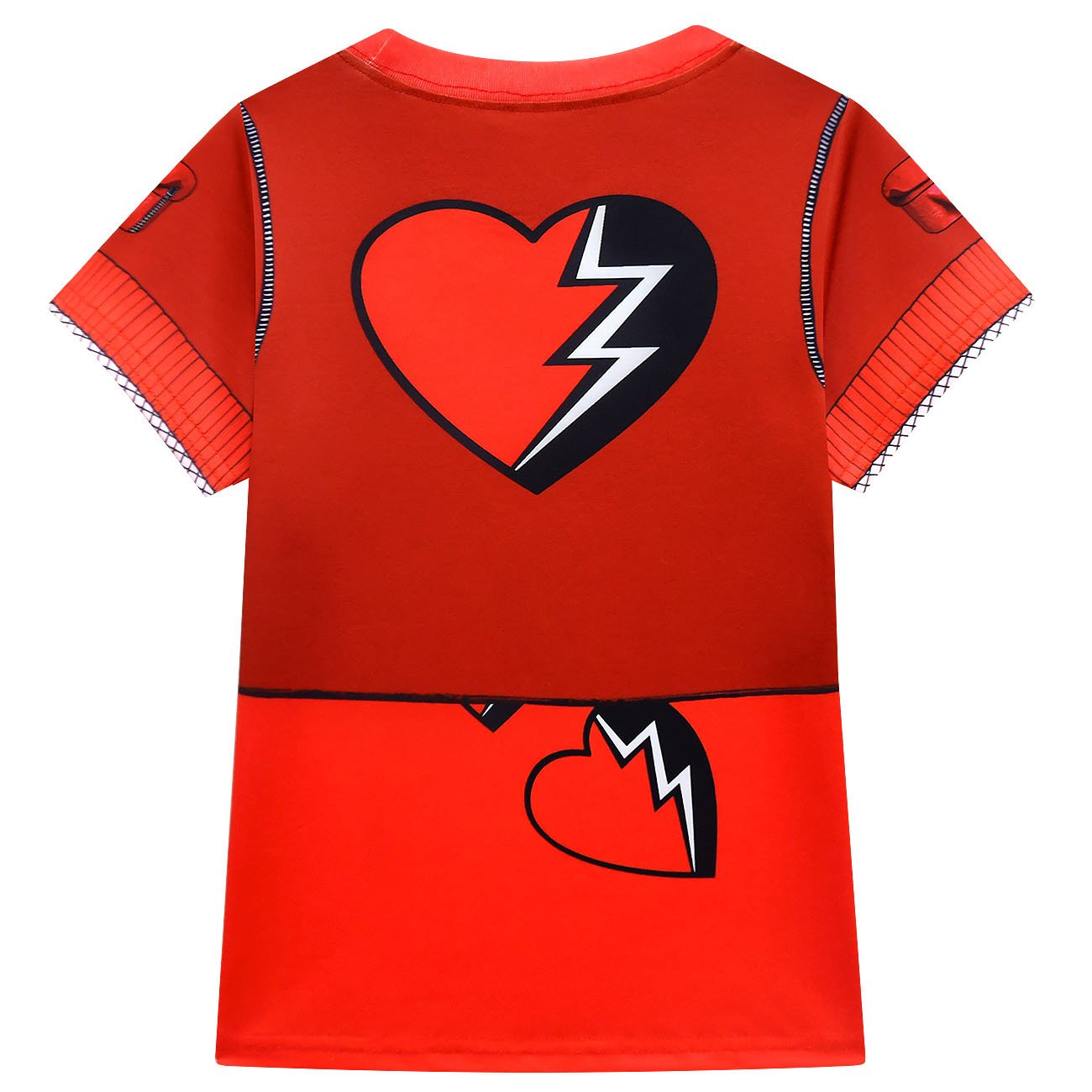 Ensemble T-shirt et jupe enfant princesse rouge tenue Fille de la Reine de Cœur