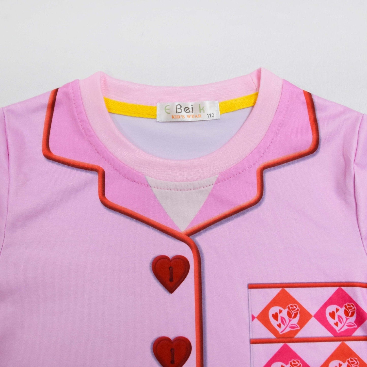 Enfants La Reine de Cœur Vêtements de Nuit Bridget Hauts et Pantalons Décontractés Ensemble 2 Pièces Pyjama Fille