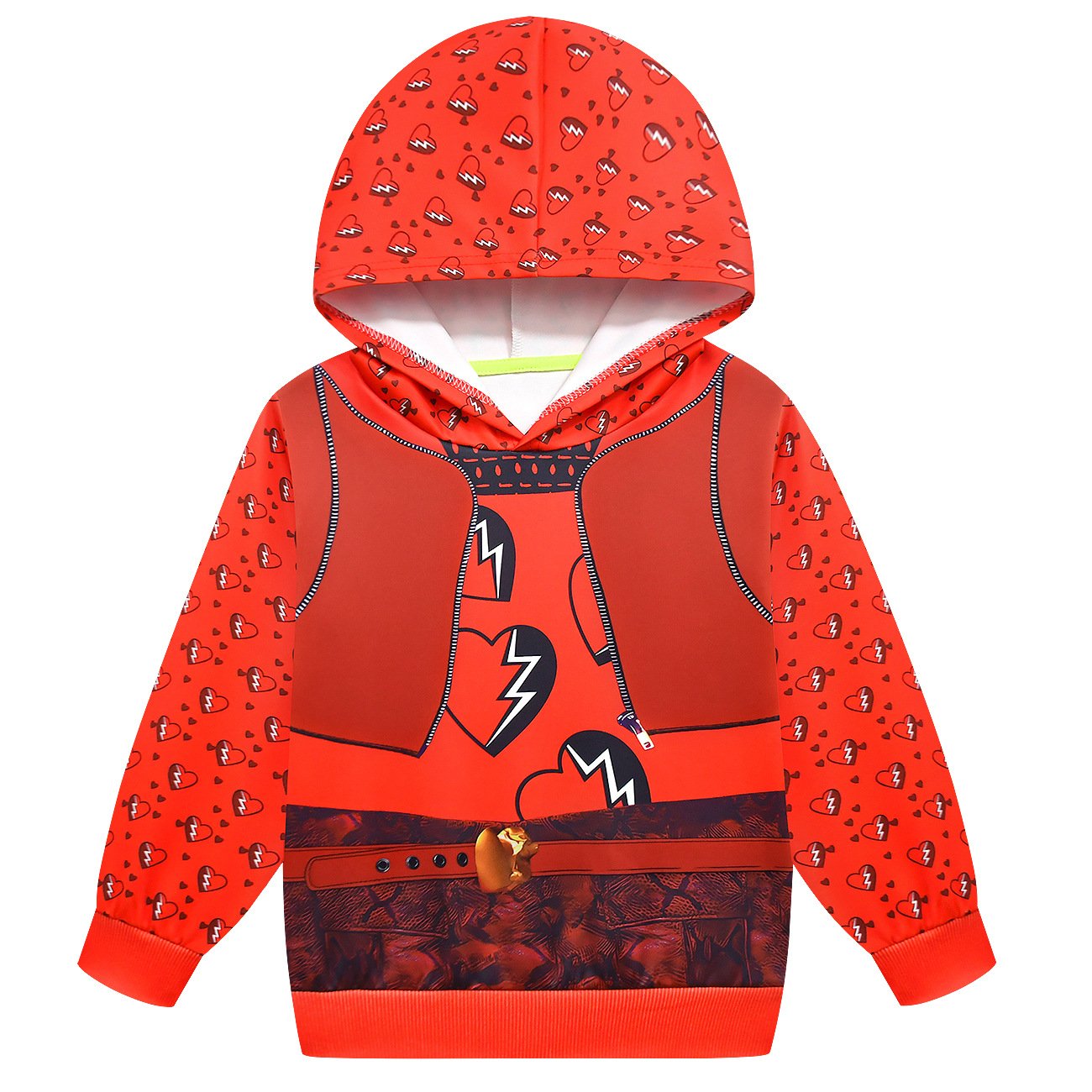 Ensemble sweat à capuche et pantalon rouges Princesse pour enfants La montée du survêtement à capuche rouge pour un usage quotidien