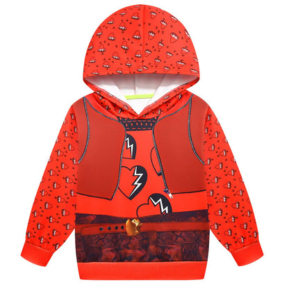 Ensemble sweat à capuche et pantalon rouges Princesse pour enfants La montée du survêtement à capuche rouge pour un usage quotidien