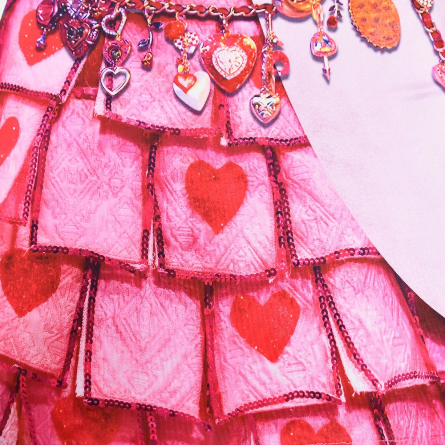 El auge del disfraz de Red Bridget, vestido rosa, princesa, la Reina de Corazones
