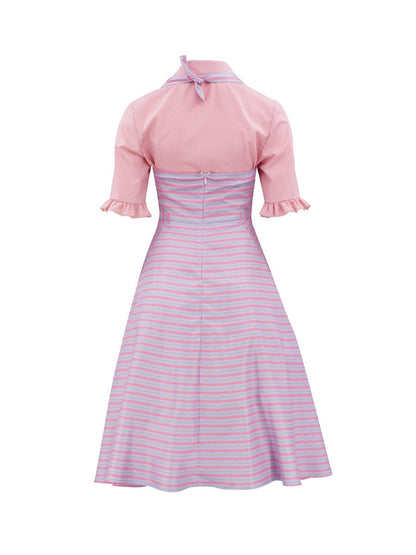 Women Glinda Costume Pink Shirt and Dress 2Pcs Cosplay Suit