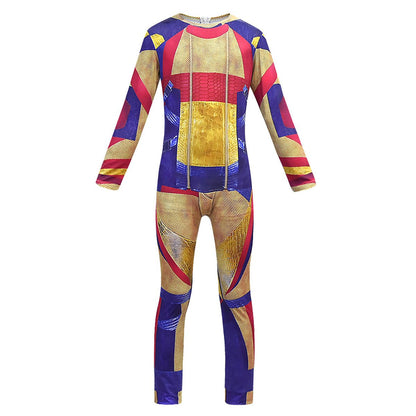 Kids Jay Jumpsuit Garçons Halloween Cosplay Costume Carlos Grenouillère pour Fête