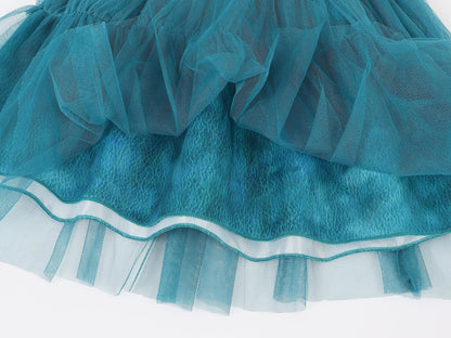 Robe de princesse en tulle et maille pour enfants Uma - Déguisement d'Halloween pour filles