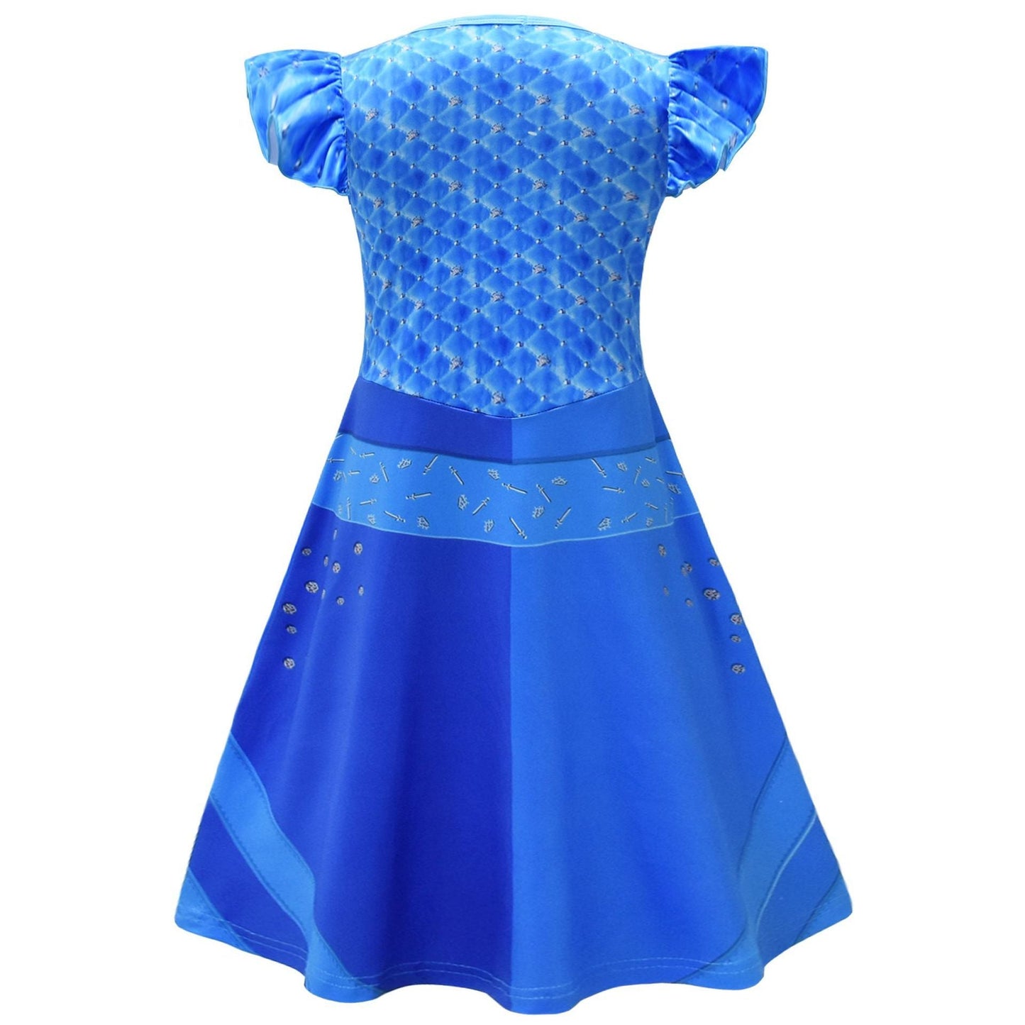 Enfants La Montée de la Robe Rouge Costume Charmant Chloé Filles Halloween Robe Bleue