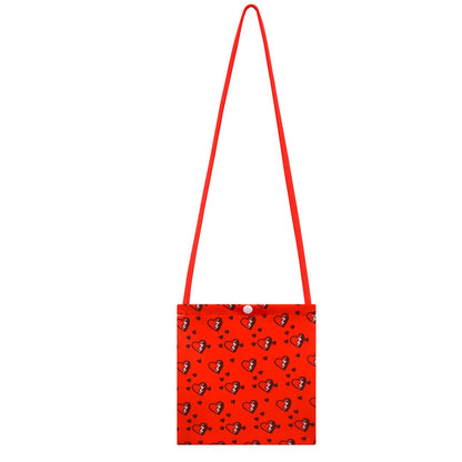 Ensemble T-shirt et jupe enfant princesse rouge tenue Fille de la Reine de Cœur