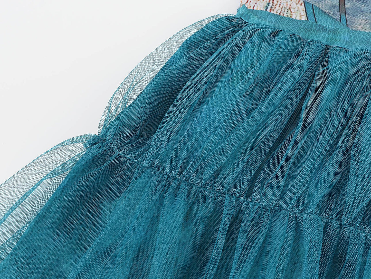 Robe de princesse en tulle et maille pour enfants Uma - Déguisement d'Halloween pour filles