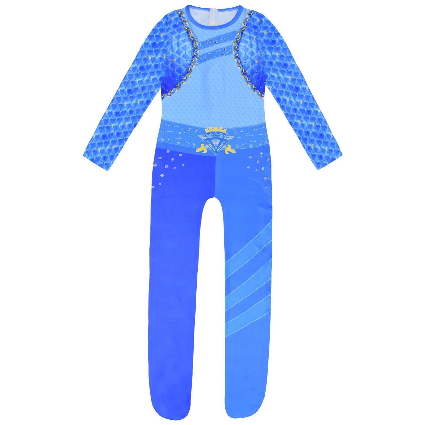 Disfraz de Chloe Charming para niñas con guantes, conjunto rojo y azul de Rise para carnaval