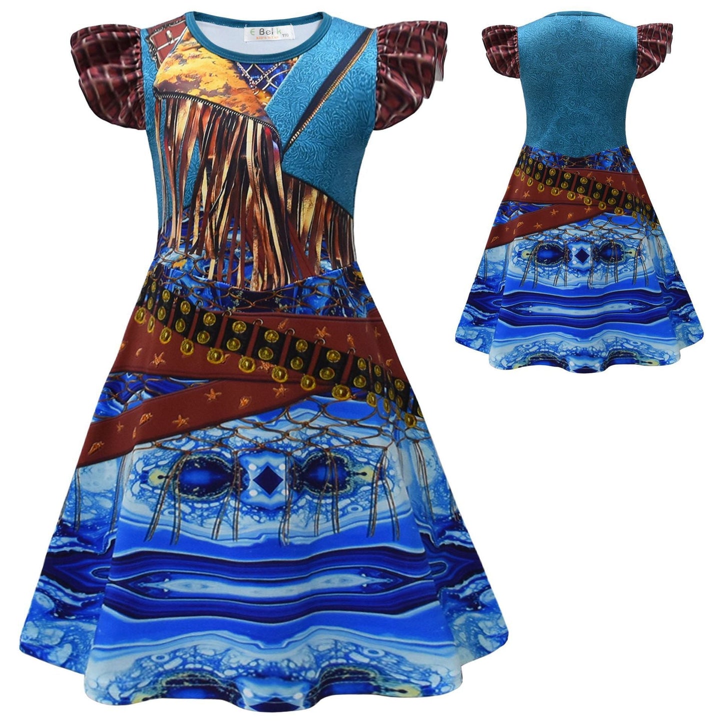 Vestido de Uma para niña El ascenso del rojo, disfraz de cosplay para fiesta de disfraces
