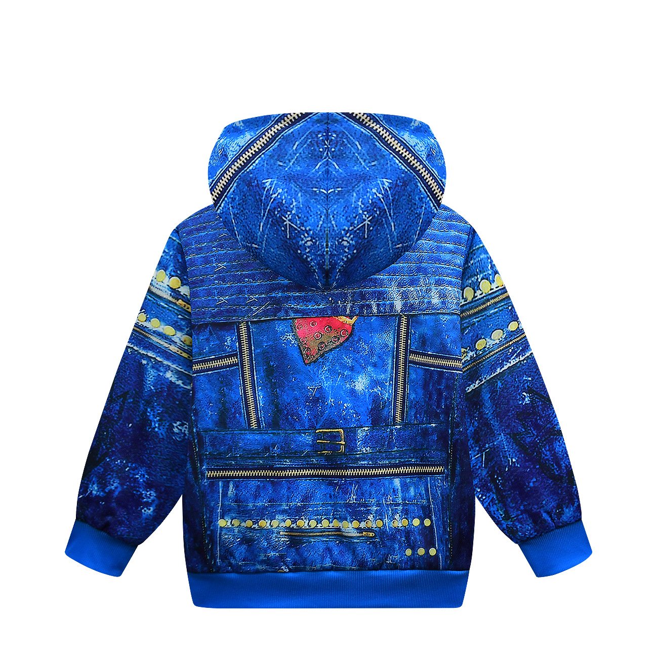 Sweat-shirt à capuche zippé en polaire chaud Evie pour enfants, hauts à la mode pour le quotidien