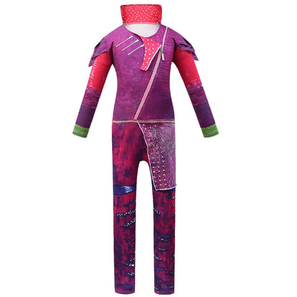 Déguisement pour enfants Mal, combinaison, perruque et gants pour Halloween ou Carnaval
